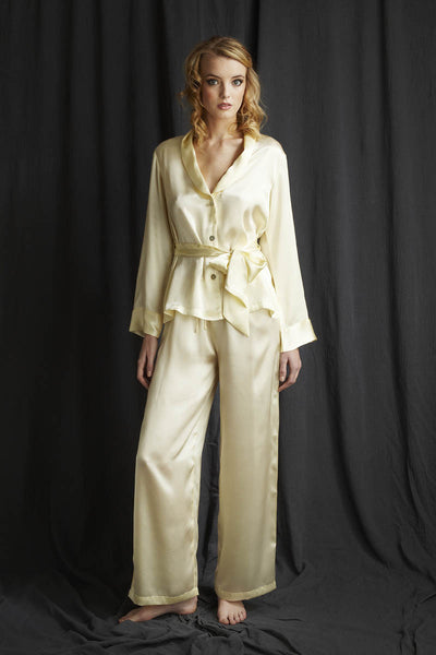 silk pj's luxury nightwear Alice & Astrid made in England