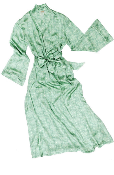 Full length silk dressing gown- made in England – Alice & Astrid