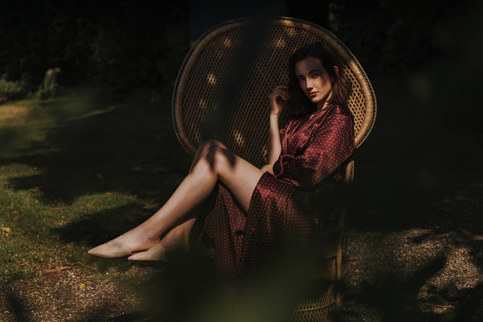 luxury silk robe by Alice & Astrid made in England