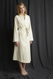 Brushed cotton dressing gown