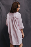 Nightshirt, cotton, Oxford stripe, classic design by Alice & Astrid made in England