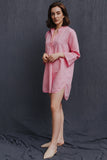 Nightshirt, in pure linen bamboo, holiday wear and lounge wear by Alice & Astrid