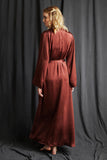 Full length silk dressing gown- made in England